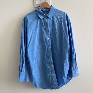[Zara] Oversized Poplin Shirt